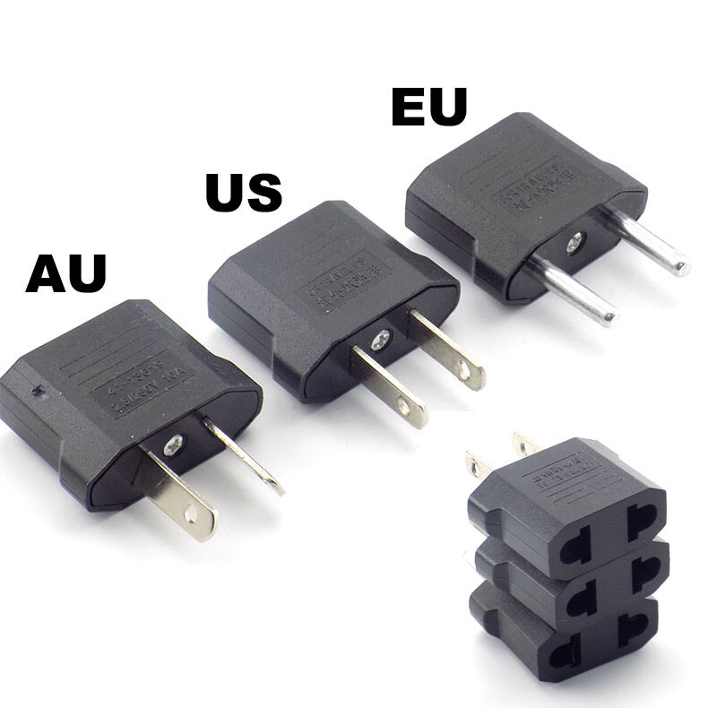 Viagem portátil universal eua para a ue au reino unido adaptador de carregador ac tomada tomada tomada doméstica plugues conversor w1