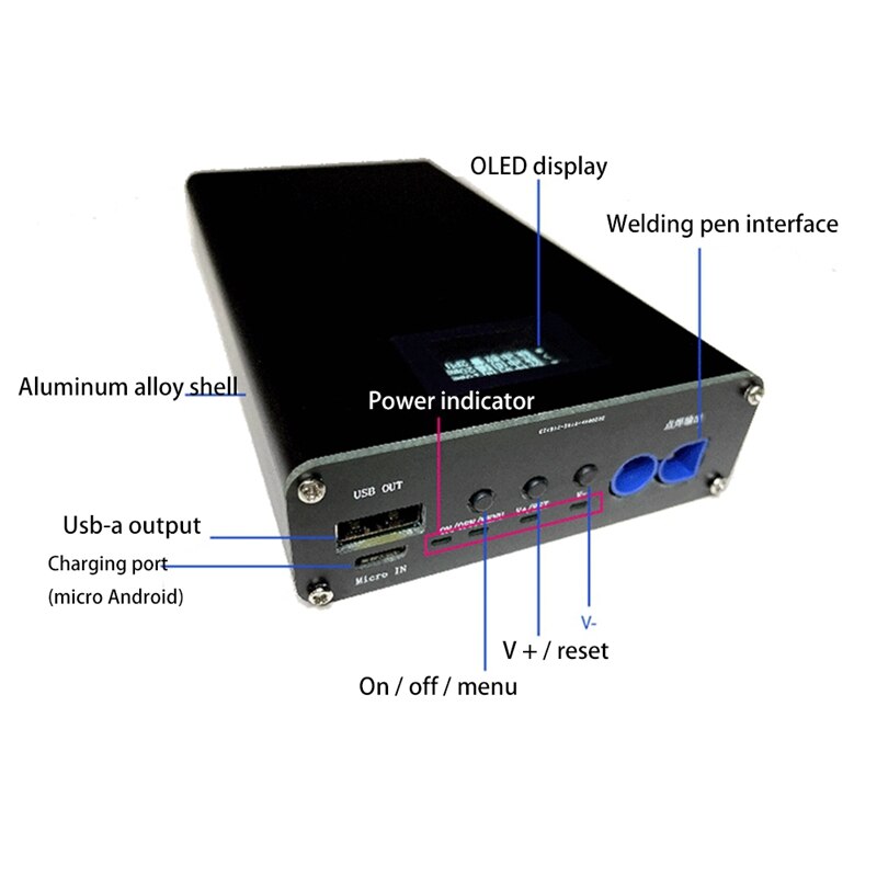 Digital Display Spot Welding Machine DIY Set Mini Welding Machine For 18650-Lithium Battery Welding Phone Charging