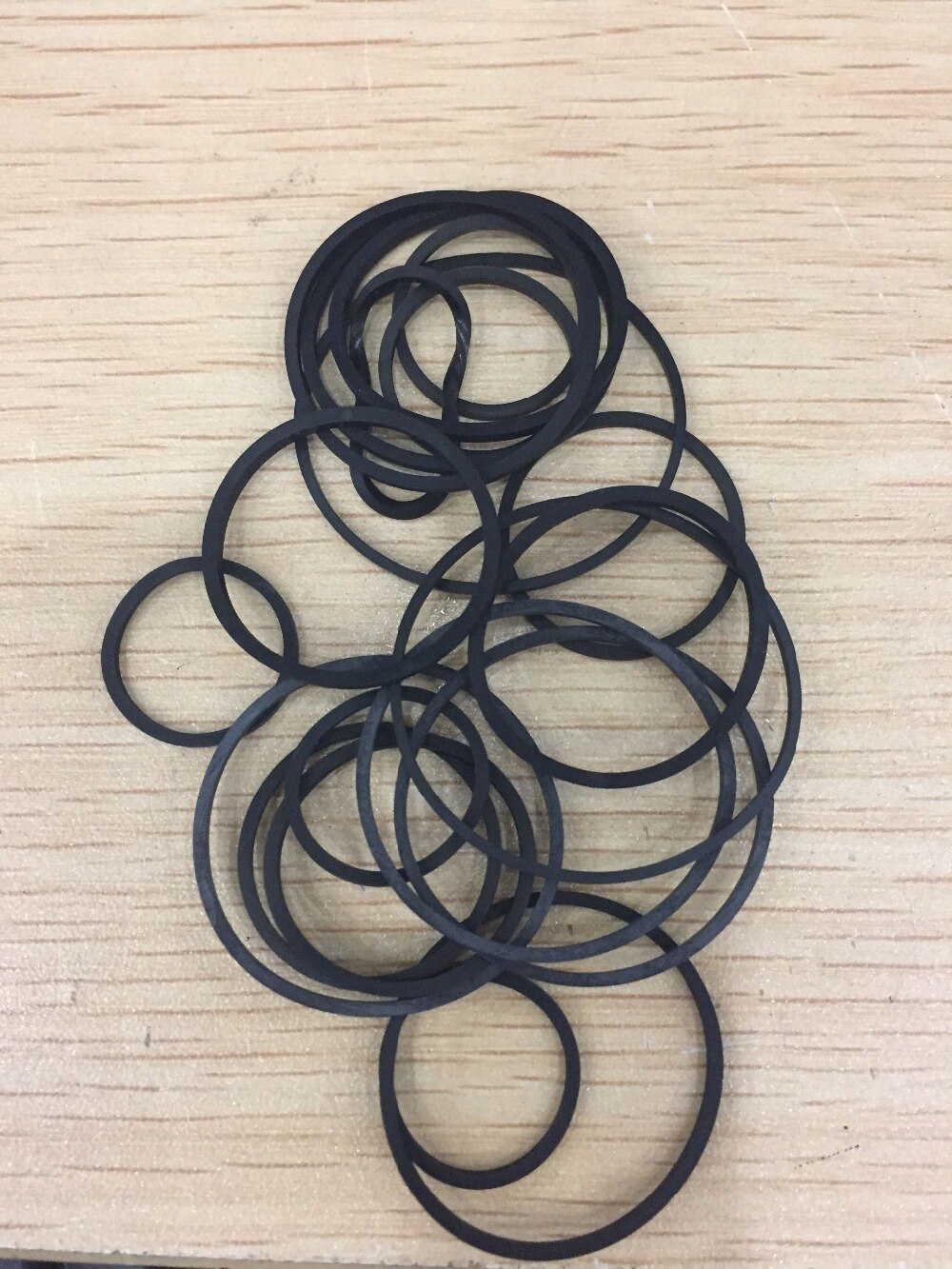 1 zak 20 stks/zak DVD CD VCD Transmissie riem alle size gevouwen lenth 2.5-5.5 cm dikte 1.2mm rubber riem aandrijving riem