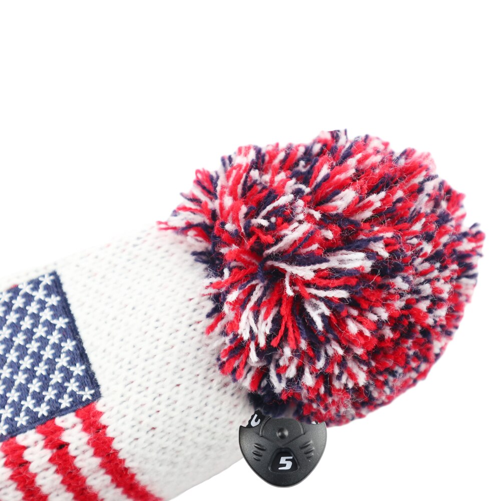 Golf Club Headcovers Driver Fairway Hybird 3Pcs/Set USA Knitting
