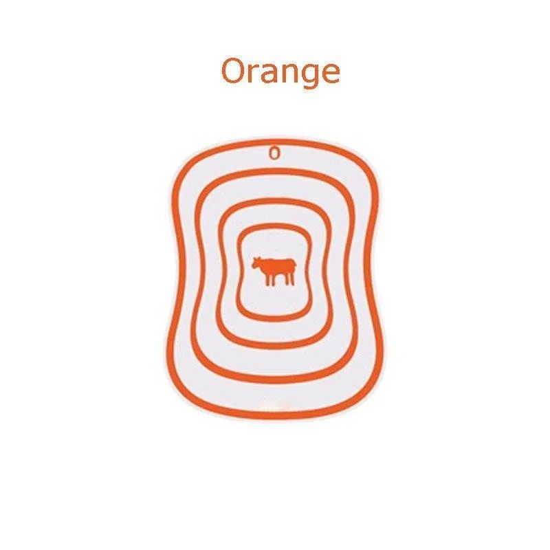 Kitchen Non-slip Chopping Blocks Tool Flexible Transparent Cutting Board Kitchen PP Cutting Boards Classification Chopping Board: 250x160x15mm / Orange