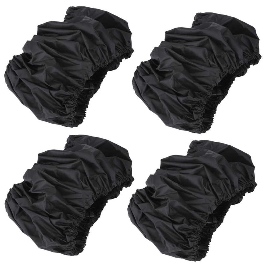 4 unids/set niño chico cochecito de bebé de protección cubre negro a prueba de polvo accesorios Anti-sucio polvo cochecito cubierta de la rueda