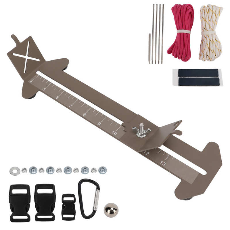 Kit de plantilla de pulsera Paracord, longitud ajustable, fabricante de pulseras de Metal, herramientas de bricolaje para manualidades de Paracord: Khaki1
