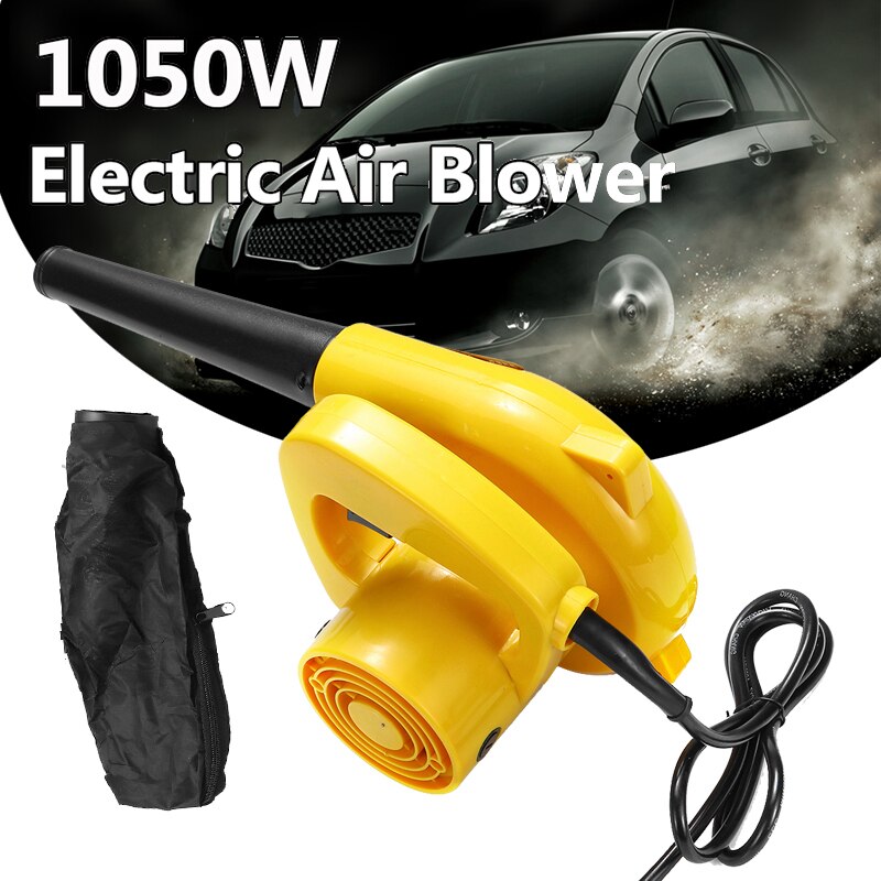 1050W Electric Leaf Blower Dust Leaf Vacuum Cleaner With Pack Electric Air Blower Vacuum Tool For Home Garden Car Studio TV Fan