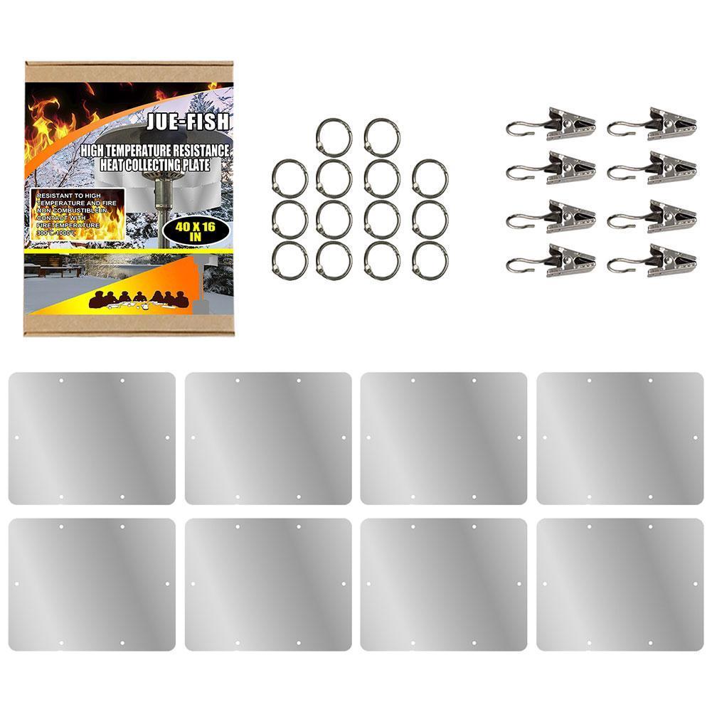 1Set Heat-resistant Cloth Reflectors Heat Focus Foldable Outdoor High Temperature Resistant Cloth