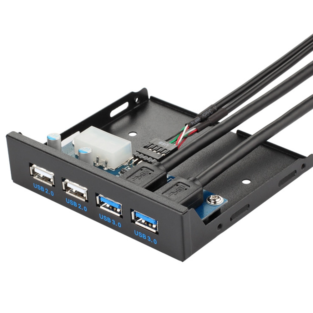 Adapter 4 Häfen USB Vorderseite Tafel Professionelle Hub Multifunktions Schnelle Diskette Bucht Computer Zubehör Stecker Spielen Schreibtisch 60cm Kabel
