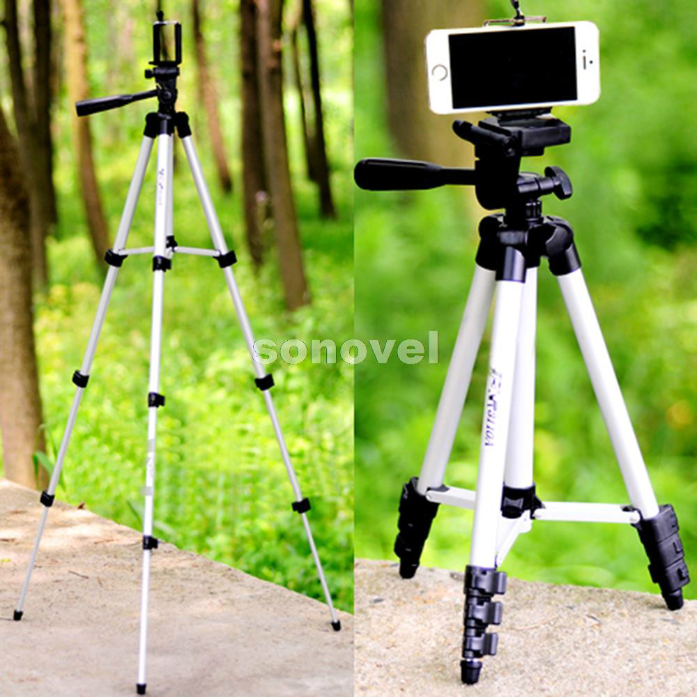 Statief Met 3-Way HeadTripod voor Nikon D7100 D90 D3100 DSLR Sony NEX-5N A7S Canon 650D 70D 600D WT-3110A