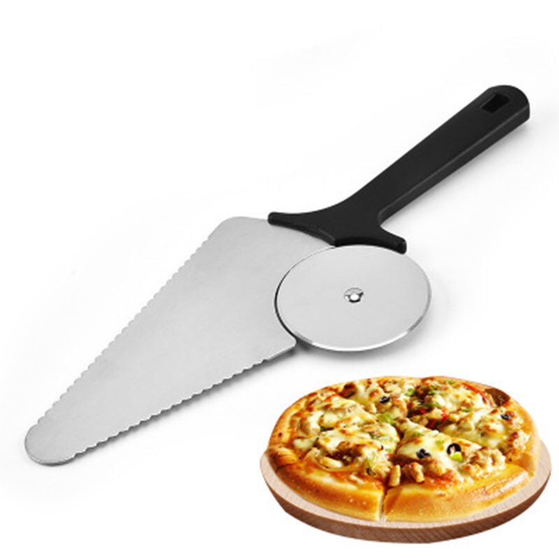 Pizzasnijder Keuken Bakken Multifunctionele Roller Pizza Schop Taart Mes Cake Schop Pizza Tool