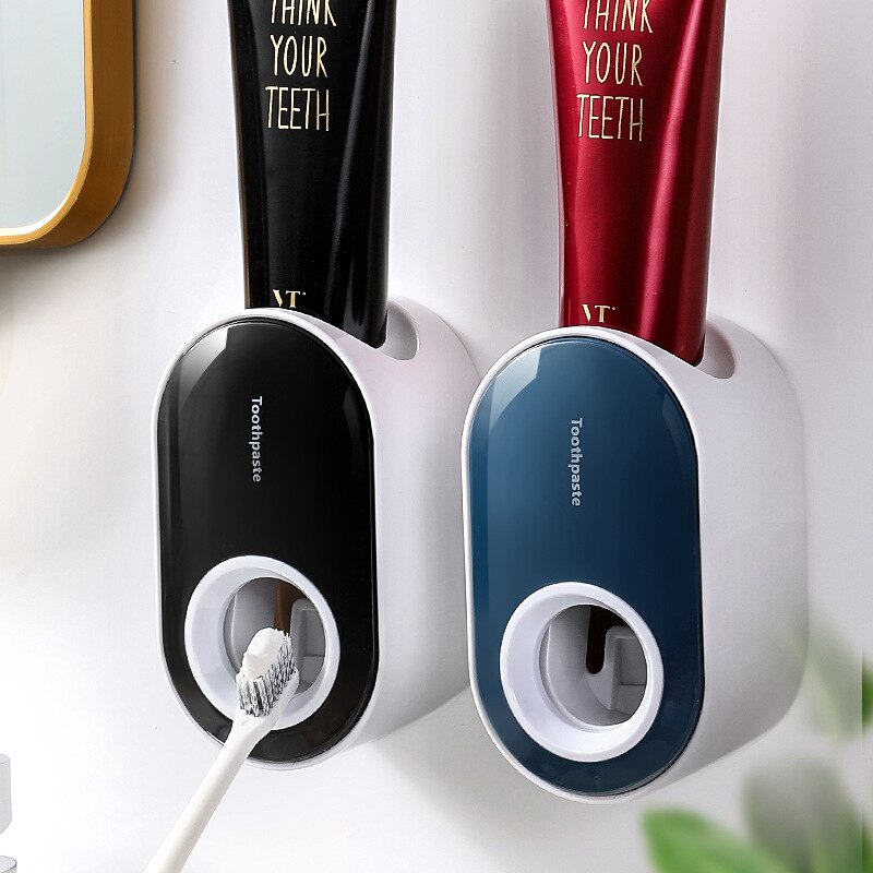 Wand-Mount Automatische zahnpasta spender badezimmer zubehör Zahnpasta Squeezer Zahnbürste Rohr Squeezer Drücken Halter