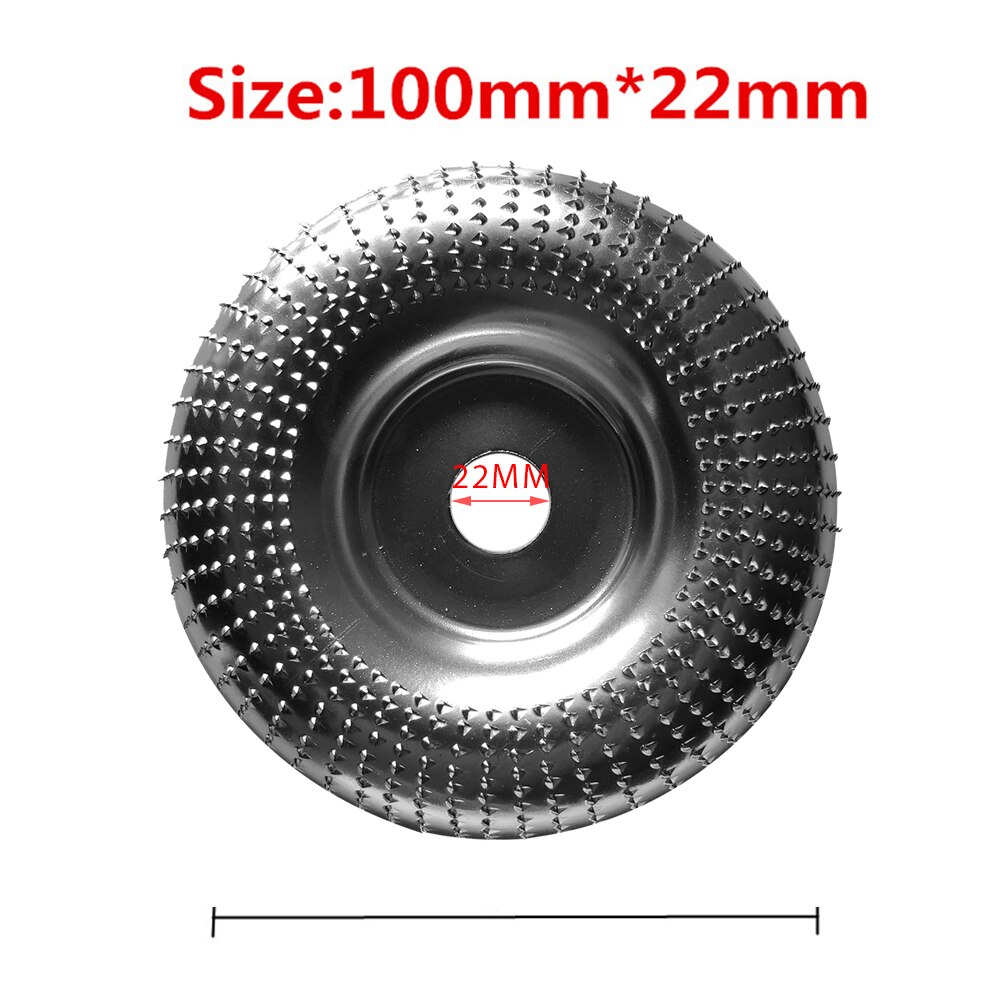 22mm Steel Woodworking Angle Grinding Wheel Wood Sanding Carving Disc Angle Grinder Wheel For Rapid Removal Shaping