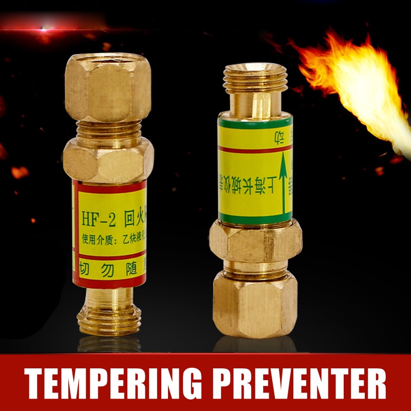 Oxygen Acetylene Check Valves Flash Back Arrestor for Pressures Reducer Cutting Torch