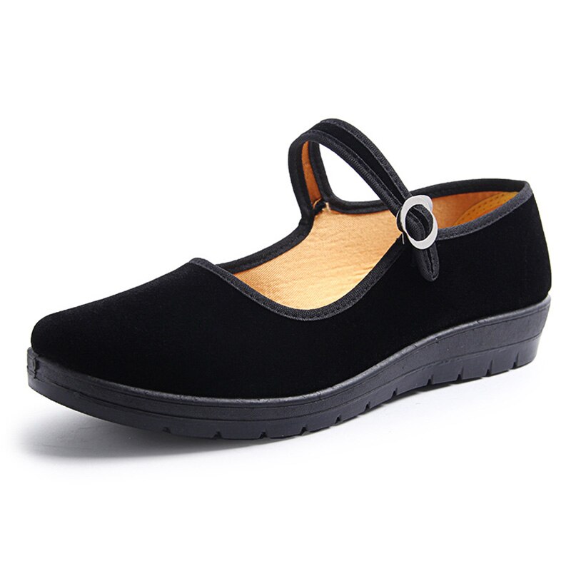Traditionnel chinois vieux Beijing chaussures tissu femmes chaussures plates Massage hôtel travail décontracté toile chaussures antique drame accessoires Performances: 5