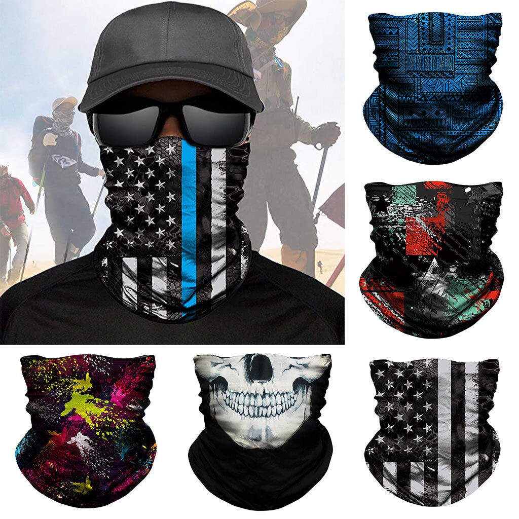 Outdoor Scarf Magic Scarf Outdoor Headwear Bandana Sport Tube UV Face Mask Workout Hiking Women Men Summer Neck Gaiter Scarf