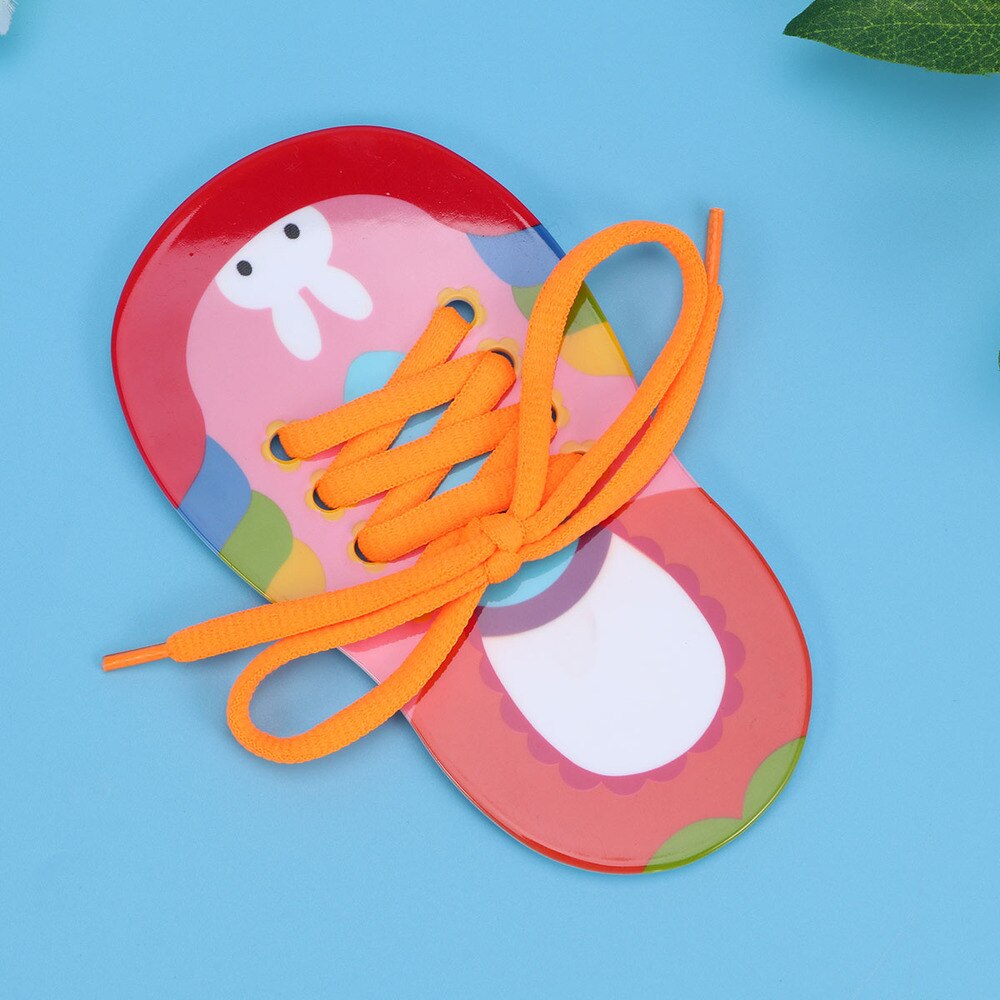 2pcs Children Lacing Shoes Shoelace Preschool Tie-up Teaching Aids for Children Toddler