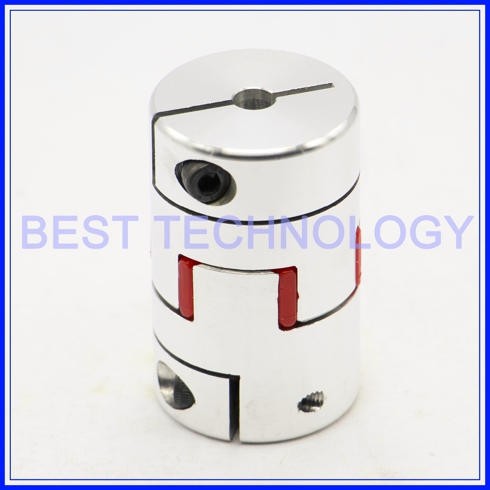1pcs 8mm to 10mm CNC Starter Shaft Coupler Connector Flexible Jaw Spider Plum Coupling Diameter 30mm Length 25mm