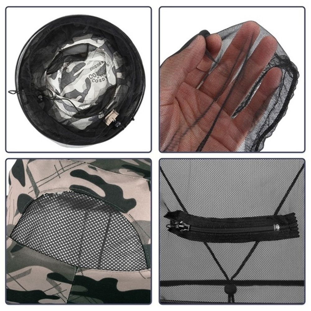 Chapeau anti-moustiques avec filet caché, répulsif en maille, Protection contre les insectes et les abeilles, pour hommes et femmes, Protection solaire d'extérieur, casquette de pêche