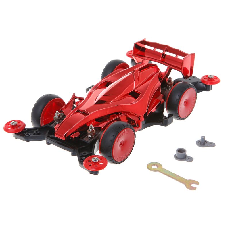 1:30 Montage Diy 4WD Racing Speelgoed Model Kits Cadeau Voor Kinderen Kerst Verjaardag: Red