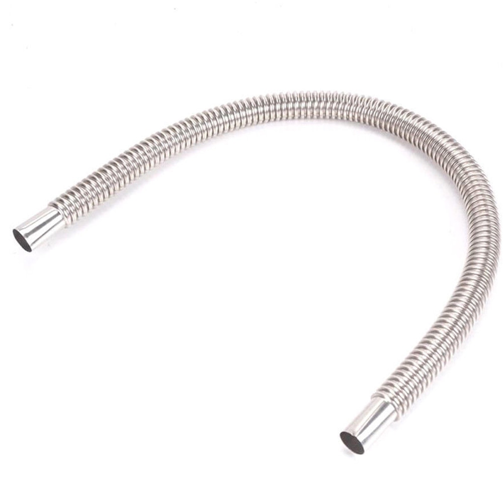 60cm ruostumatonta terästä aallotettu putki pyöreä auton ilma parkkilämmitin metalliputki säiliö dieselit lämmittimen pakoputki auton tarvikkeet