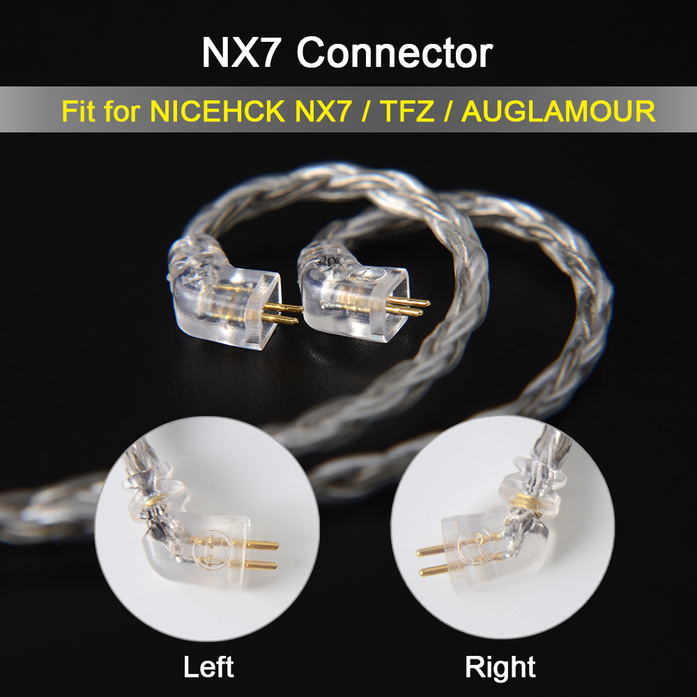 NICEHCK C16-4 16 Core Silver Plated Cable 3.5/2.5/4.4mm Plug MMCX/2Pin/QDC Connector For KZZSX CCATRN TFZ QDC NX7MK4/DB3 BL-03