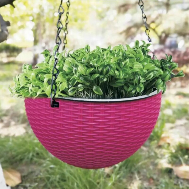 1 Pcs Potted Plants Hanging Baskets Indoor Balcony Plant Flowers Grass Garden Pots Planters Garden Supplies 20cm Caliber G270