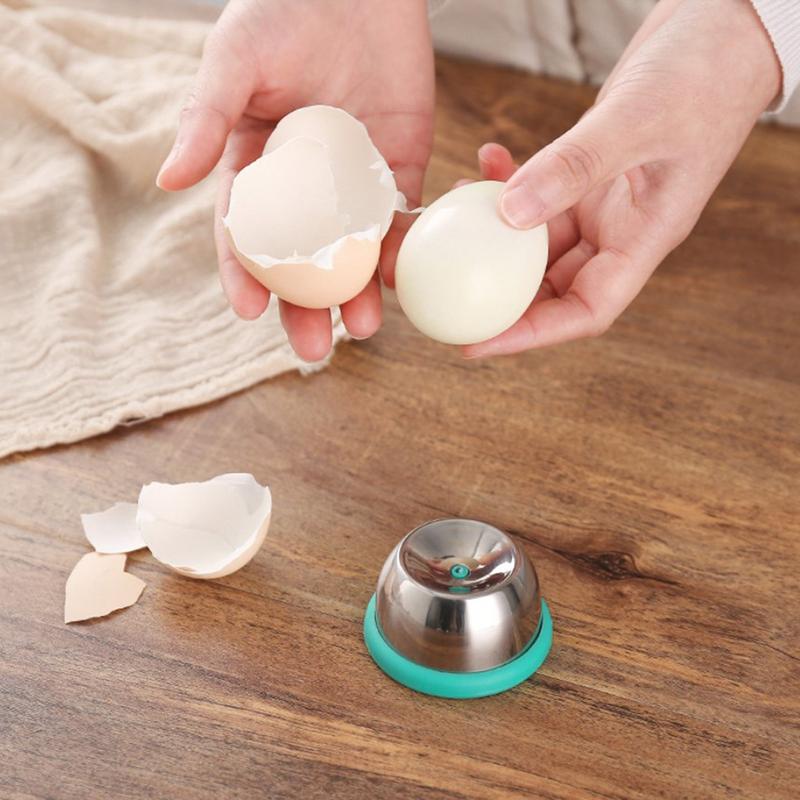 Egghullsverktøy for kokt egg, hullstempel for egg, skallfjerner, raskt egghullsverktøy med nål for enkelt å skrelle egg, manuelt egghull