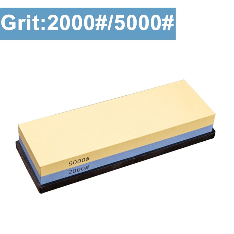 Professionele Messenslijper Dubbele Side Grinder Diamant Slijpsteen Water Nat Slijpsteen Voor Messen Slijpen Keuken Tool: Grit 2000-5000