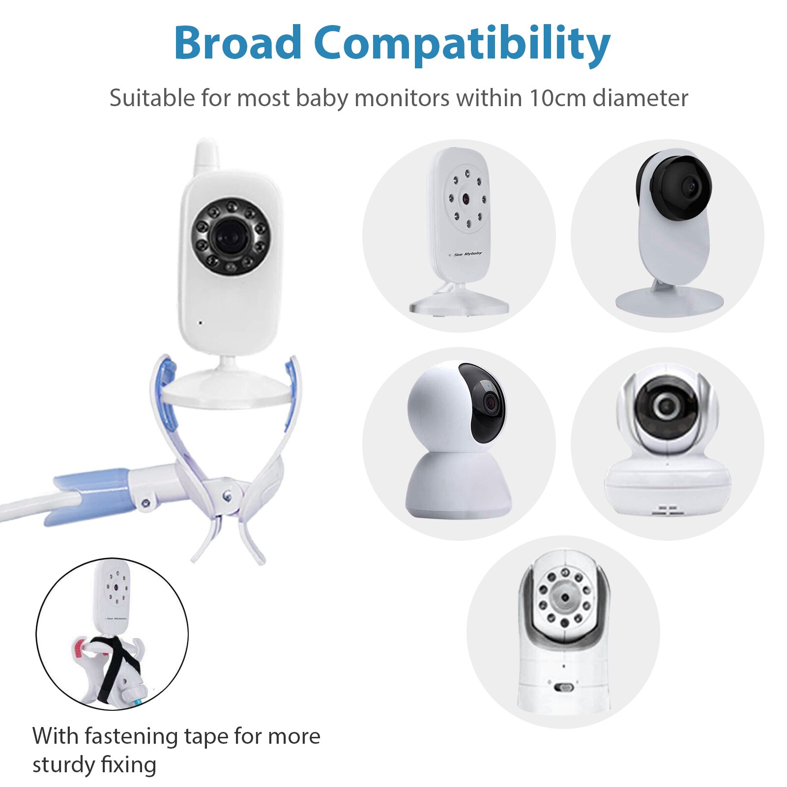 105CM Baby Monitor Halter Multifunktions Universal Kamera Halter Stehen für Baby Monitor Montieren auf Bett Einstellbar Lange Arm Halterung