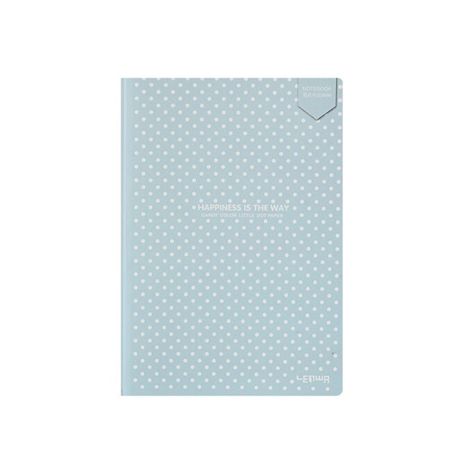 A5 Leuke Gestippelde Journal Bullet Notebook Briefpapier Soft Cover Dagboek Reizen Planner: Blauw