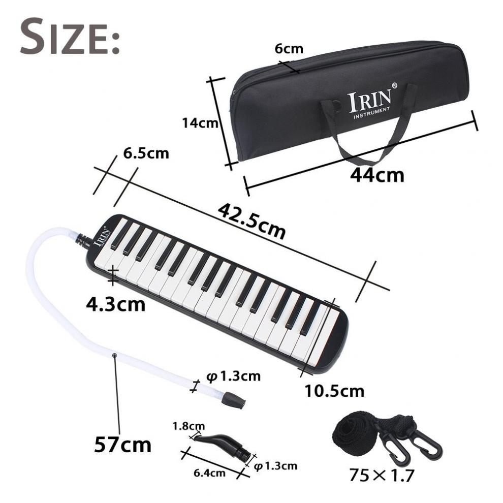 32 klavernøgler bærbart melodica musikinstrument til musikelskere begyndere med bæretaske elektronisk orgel