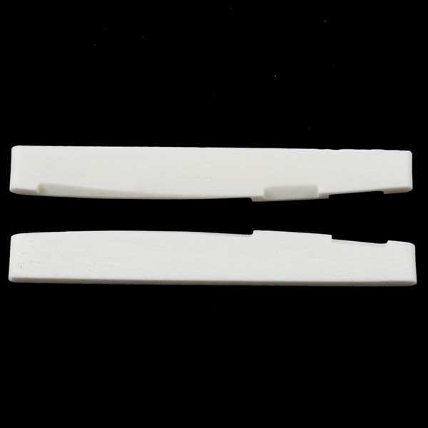 6 String Acoustic Bone Bridge Guitar Slotted Saddle Guitar Parts(Pack of 2)