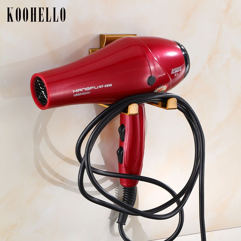 Antieke Föhn Houder Badkamer Planken Muurbevestiging Magazijnstelling Zwart Badkamer Plank Voor Dyson Supersonic Föhn Houder