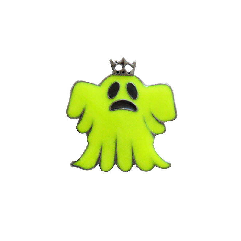 Schattige lichtgevende spookspelden en broches halloween revers kroon hoeden rugzak badge kinderen volwassenen jeans jas jas decoratie sieraden: 5