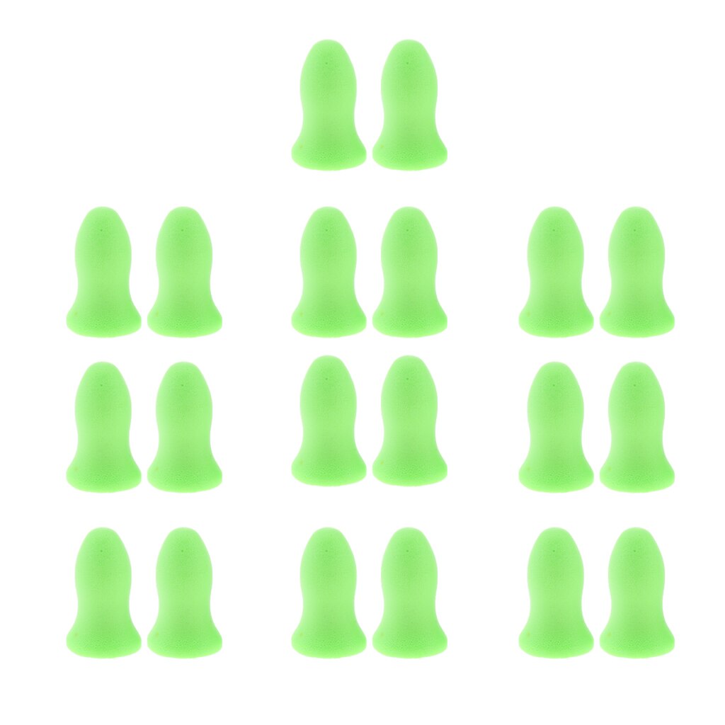 10 paar schuim oordopjes voor dames en heren, voor geluidsreductie tijdens het slapen