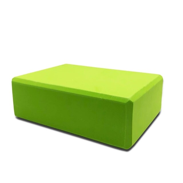 EVA High Density 110g Yoga Brick Yoga Pillow Dancing Brick Environmental Practice Brick: Green