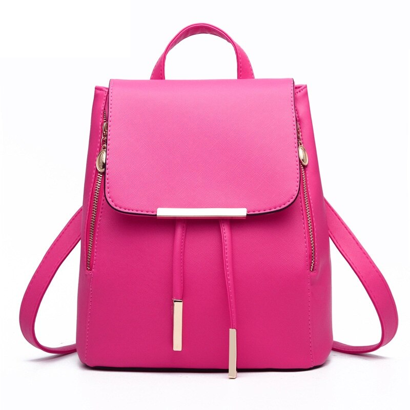 MONNET CAUTHY New Arrival plecaki rozrywka moda praktyczne torebki z ekoskóry jednolity kolor zielony lawendowy beżowy głęboki błękit czarny plecak: Rose