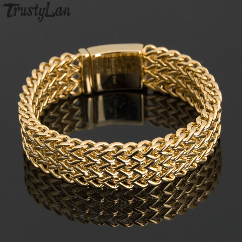 Bracelet de rappeur DJ pour hommes, bijoux de luxe, couleur or, en acier inoxydable, dubaï, à portée de main, accessoires, 8.7, 9.4, 2022