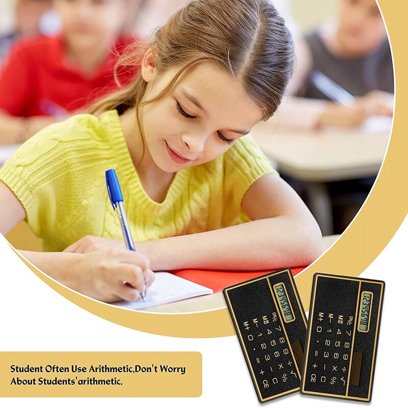 20Pieces Mini Calculator 8 Digits Accounting Pocket Calculator Portable Small Solar Powered Calculator For Office School