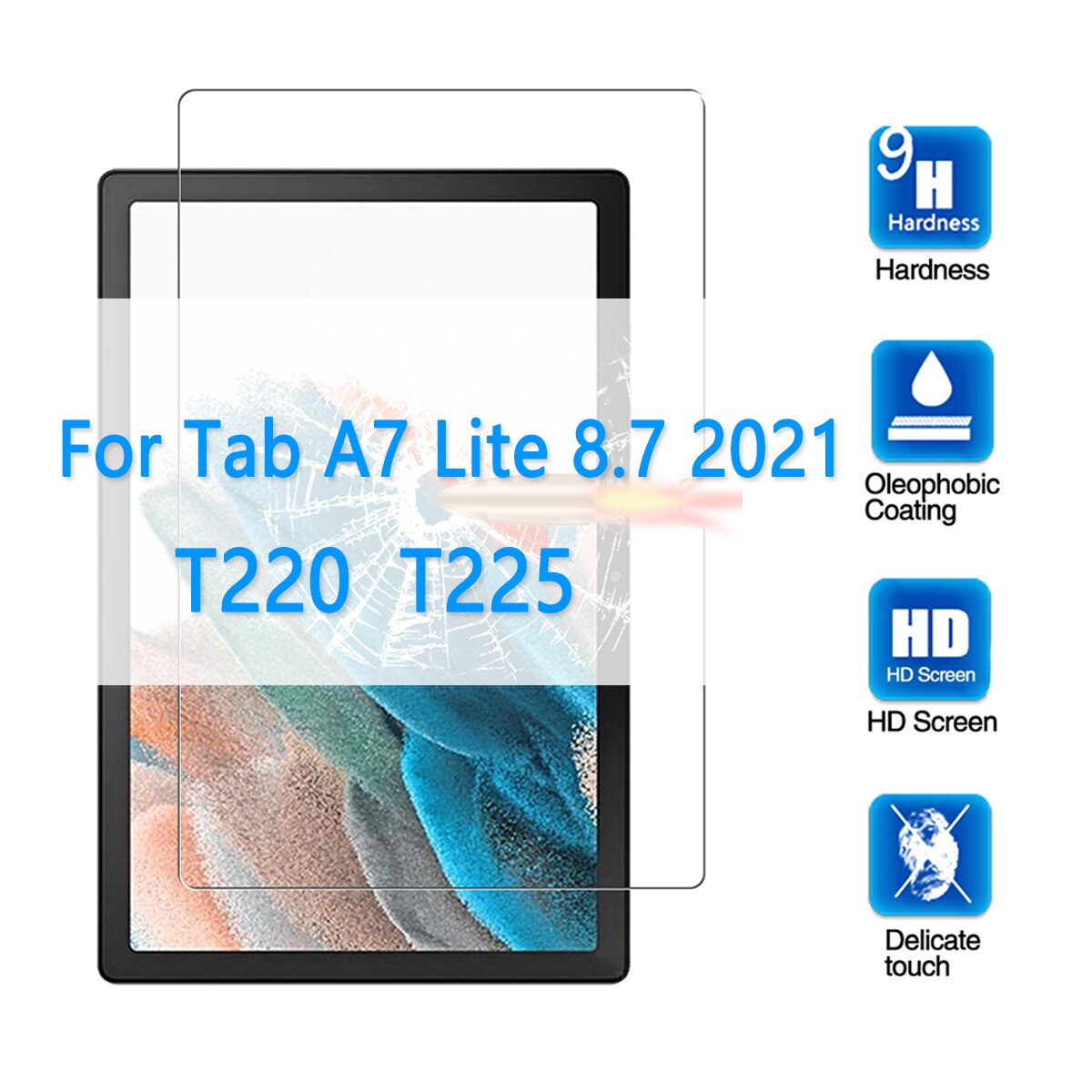 Gehard Glas Voor Samsung Galaxy Tab A7 Lite 8.7 Een 8.4 A8 10.5 Tablet Screen Protector Voor Galaxy tab S6 Lite S5E A6: Tab A7 Lite 8.7 2021