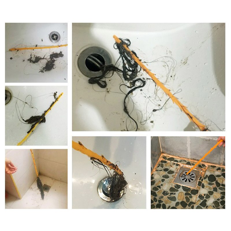 Wc Afvoer Schoonmaken Haak Badkamer Keuken Handige Tool Ontstoppen Sink Tub Schuursponsje Huishoudelijke Ontharing Schoner Borstel Gereedschap 4.8