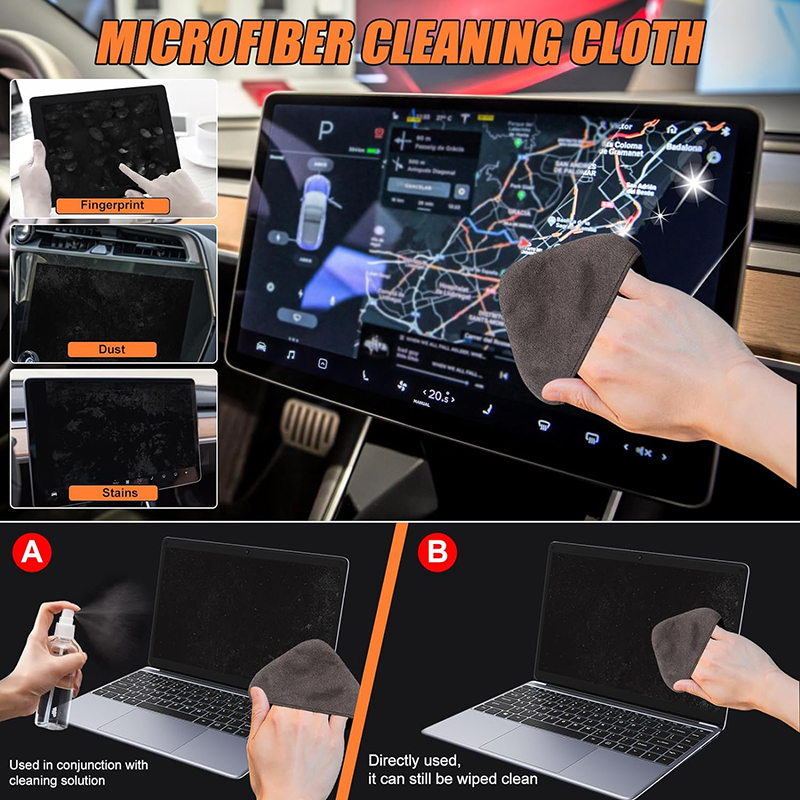 Computer Monitor Tuch Mikrofaser Bildschirm Reiniger Tuch für Telefon Tablette Computer Auto Tragbare Runde Quadrat für Multi-Medien
