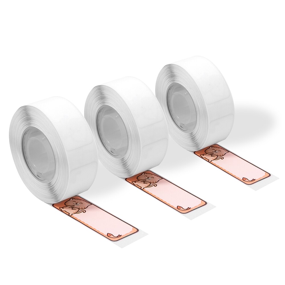 D30 Thermische Aufkleber Katze Stil Schule freundlicher Name Etiketten 14*40mm 160 stücke/rolle Etiketten 3 rollen/Kasten Papier für Phomemo D30 Drucker