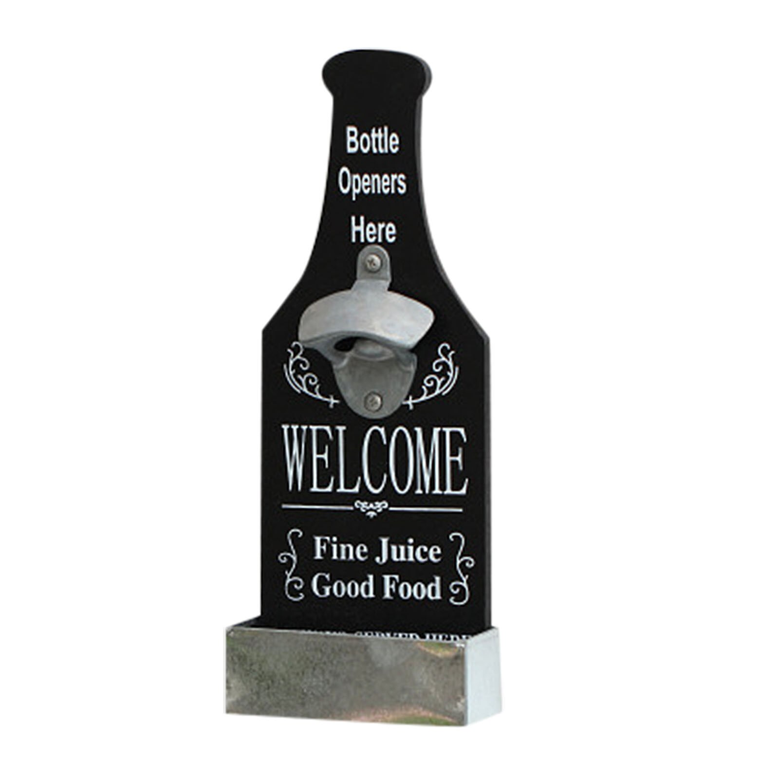 Ouvre-boîte ouvre-bouteille mural-ouvre-bière Vintage rustique pour les amateurs de bière outils de cuisine: A