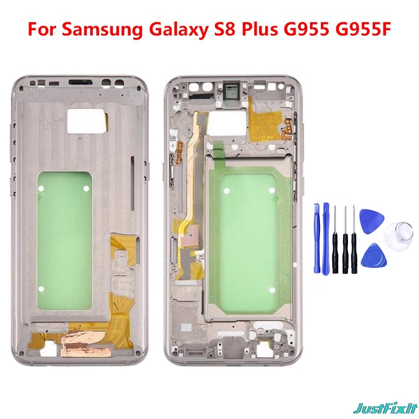 For Samsung S8 S9P S9 S8Plus Housing Middle Frame Bezel Plate Cover Repair For Samsung Galaxy S9 S9Plus S8 S8 Plus Cover