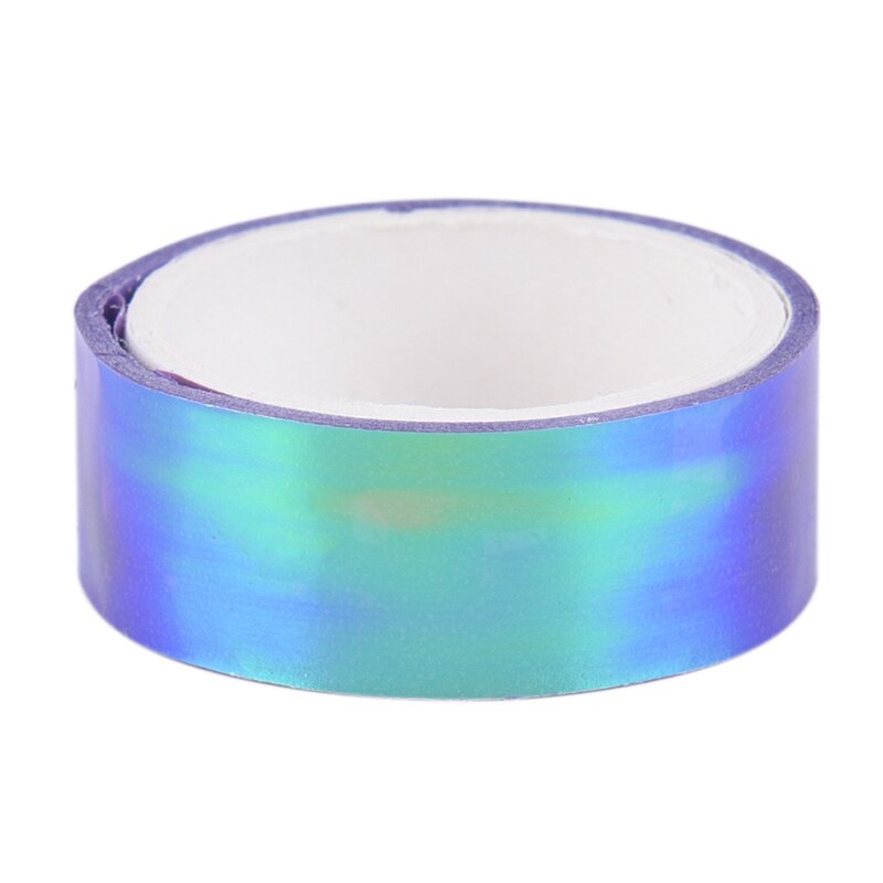 500cm Decoration Holographic Rhythmic Gymnastics RG Prismatic Glitter Tape Hoops Stick: Purple