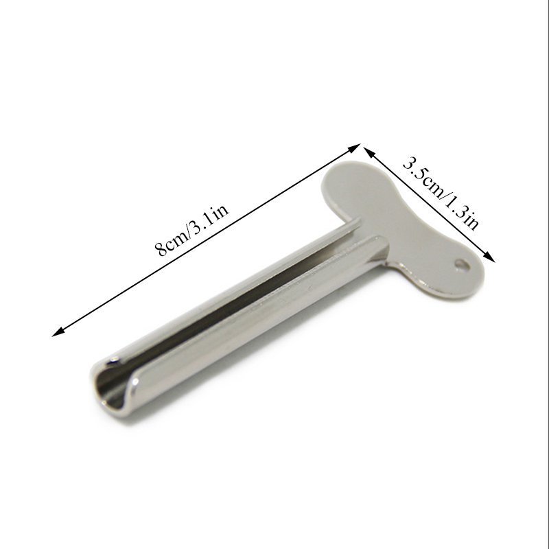 Metal Toothpaste Squeezer Tube Stainless Steel Multifunctional Facial Cleanser Toothpaste Tube Rolling Press Squeezer Dispenser