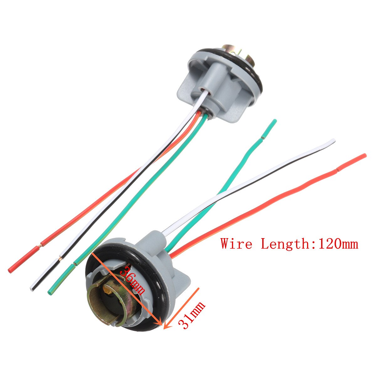 2 stks Turn Brake LED Lamp Sockets Connector Kabelboom Voor 1157 BAY15d Licht Base