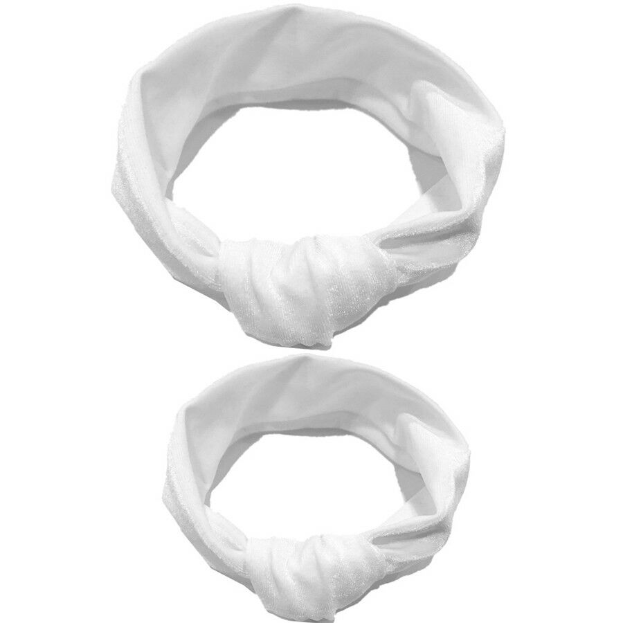2 pièces mère & fille enfants bébé fille arc Turban bandeau accessoires de bandeau: A