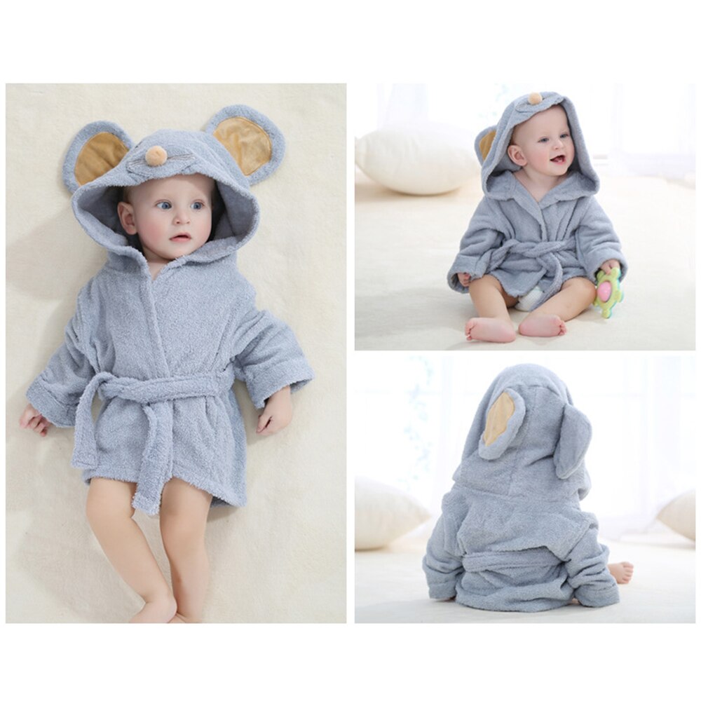Toalla de baño para bebé, albornoz de verano con capa de algodón, toallas para bebé recién nacido, bonito de Animal, capa con capucha, Toalla de baño 0-1 año