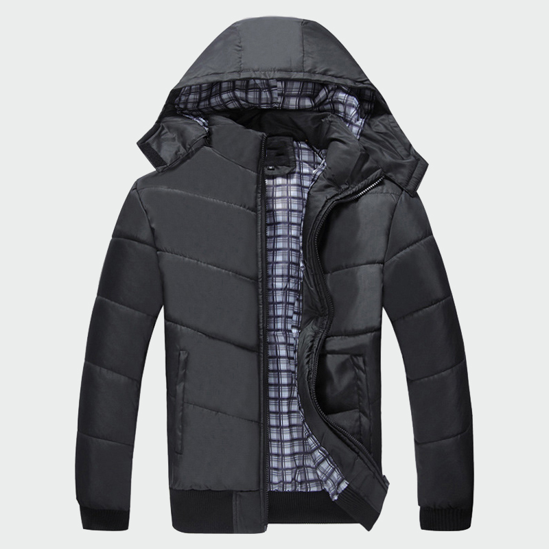 ¡Novedad! Chaqueta gruesa de invierno para hombre Premart, abrigo informal holgado con capucha para hombre, prendas de vestir cálidas gruesas a prueba de viento, ropa masculina de M ~ 4XL LK008