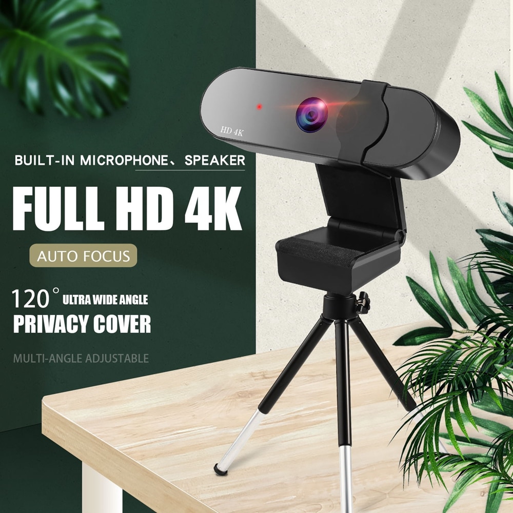 Hd 4K Web Cam 2K 1080P Webcam Pc Computer Camera Autofocus Usb Web Camera Laptop Camera met Ingebouwde Microfoon Voor Video Live